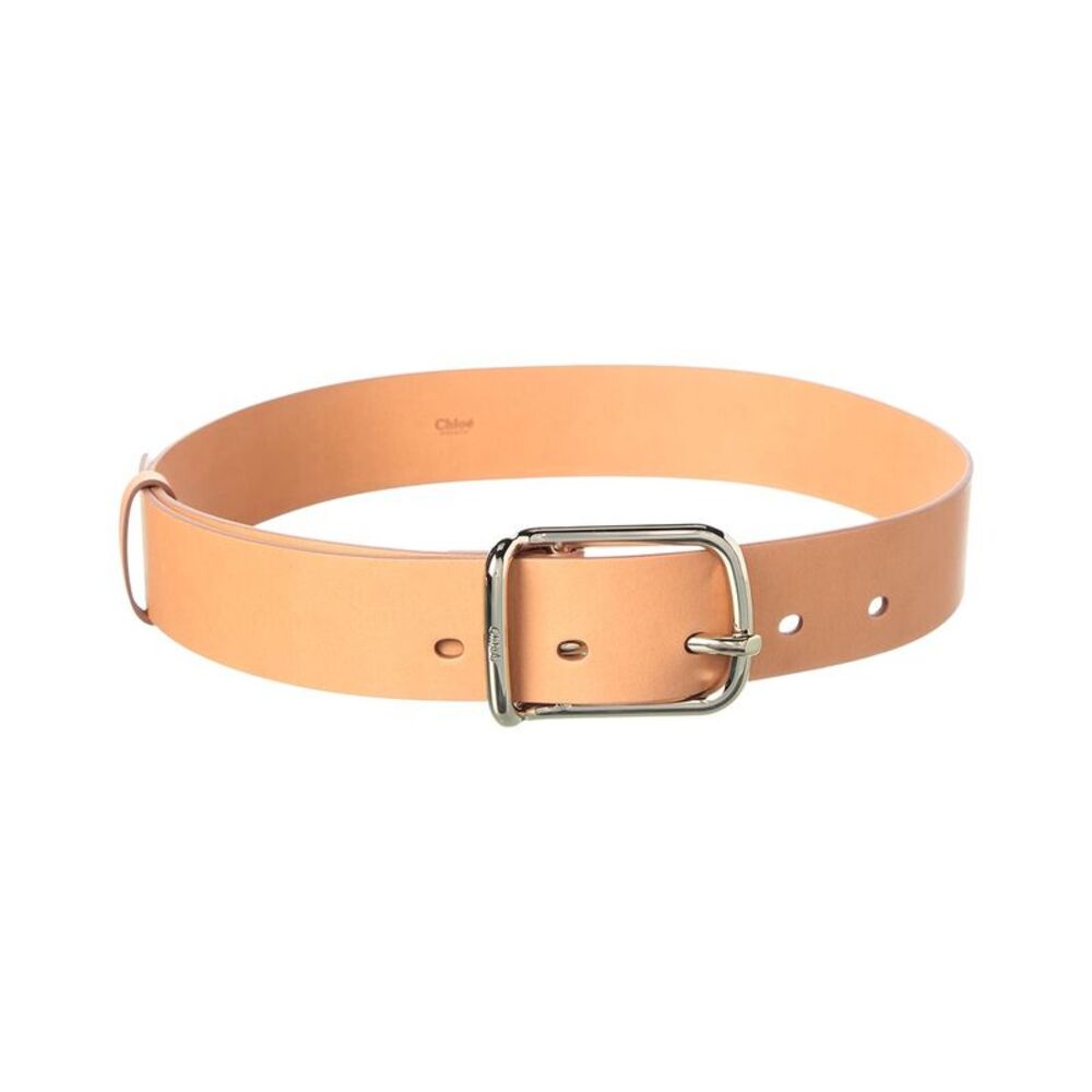 Chloé Leather Belt, Tan